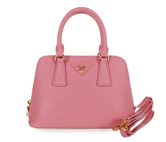 2014 Prada Saffiano Leather Small Two Handle Bag BL0838 pink for sale